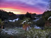 View from upstairs terrace in Winter